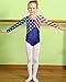 BAOHULU Gymnastics Leotards for Toddler Girls Patriotic Sparkle Red Blue Athletic Dancewear