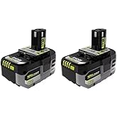 RYOBI ONE+ 18V High Performance Lithium-Ion 6.0 Ah Battery (2-Pack)