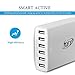 Key Power 60 Watt 12A 6-Port USB Wall Charger Charging Station for iPhone / iPad Air / Samsung / Tablets and more