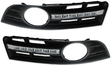 eeMrke E-DRL00146 Car LED DRL Daytime Running Lights Replace Fog Cover for Passat B6 (2005 - 2011)