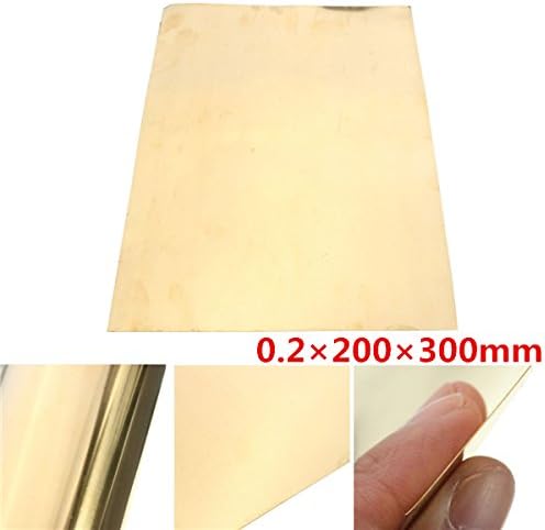 Brass Metal Thin Sheet Foil 0.2x200x300mm