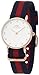 Daniel Wellington Women's 0905DW Oxford Stainless Steel Watch With Striped Nylon Band