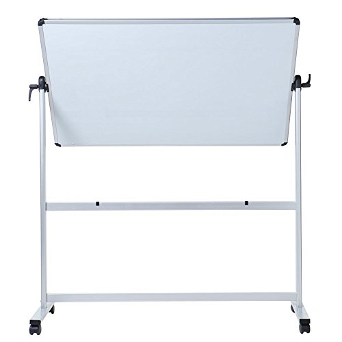VIZPRO DoubleSided Mobile Whiteboard, Aluminium Frame and
