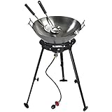 Eastman Outdoors 37212 Outdoor Gourmet 22 Inch Carbon Steel Wok Kit,Black & Steel