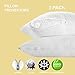 CirclesHome Pillow Protectors 2 Pack King Zippered - 100% Cotton Breathable Pillowcases - Protects Pillows from Dirt, Dust and Debri (King - Set of 2 - 20x36)