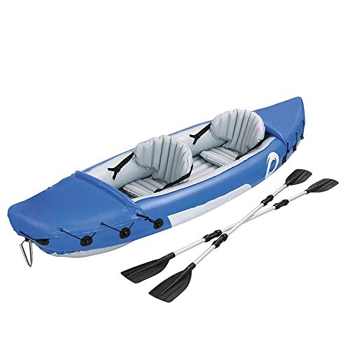 ZHBD Aufblasbare Schlauchboot-Ruderboote Doppel Kanu Rafting Kajak Aufblasbarer Schlauchboot verdickte Fischerboot Blau… – Bild 4