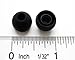 Monster 12-Piece Replacement Earbuds Eartips (Black, Medium)