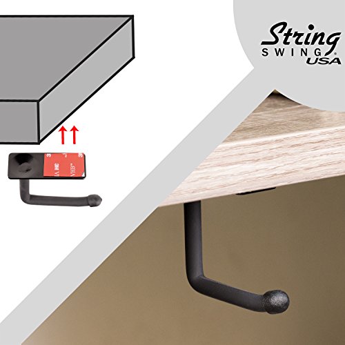 image for String Swing Adhesive Headphone Hanger Stick-On Hook Headset Holder Ac