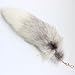 Fosrion Huge Fluffy White Gray Fox Tail Fur Cosplay Toy Alopex Lagopus Ring
