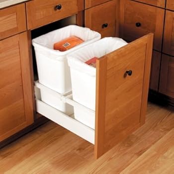 Blum B356m55b7saf Wh Tandembox Waste Bin Hardware For 18 In Open