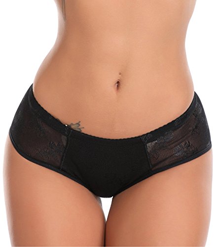 SLIMBELLE Control Tummy Middle Waist Shapewear Panty Shaper Seamless Briefs Butt Lifter Hip Enhancer-Black-XL