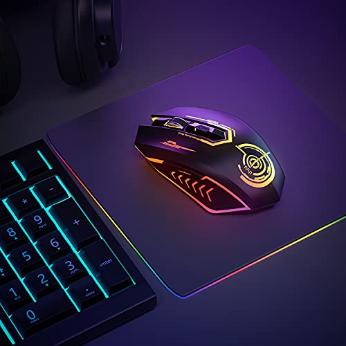 uhuru Wireless Gaming Mouse Up to 10000 DPI, Rechargeable USB Wireless
