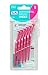 TePe Interdental Brush Angle, Angled Dental Brush for Teeth Cleaning, Pack of 6, 0.40 mm, Extra-Small/Small Gaps, Pink, Size 0