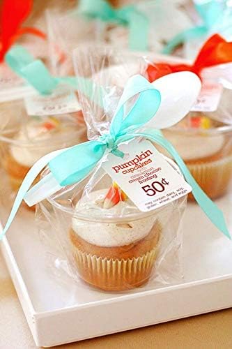CUPCAKE BAGS 4W"x2D"x8H" Clear Poly Gift and Display Bags (100)