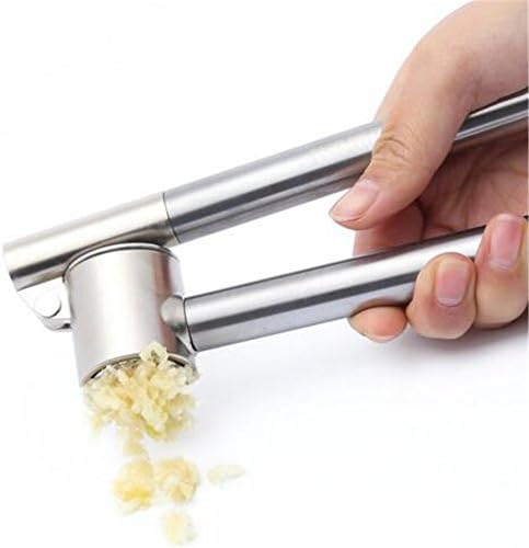 Garlic Press Stainless Steel Garlic Press Clean Easily Ginger Press,Mince & Crush & Chop Garlic Cloves & Ginger with Ease