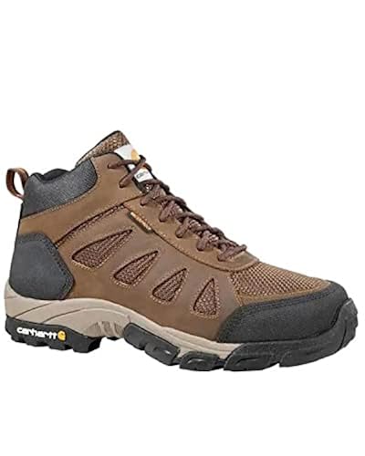 Carhartt Men's Lightweight Wtrprf Mid-Height Work Hiker Carbon