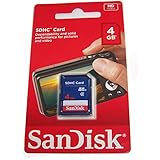 SanDisk SDHC 4GB Memory Card Class 4 - SanDisk 4 GB SD Memory Card