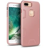 iPhone 7 Case MouKou Hybrid Dual Slim Hard Shell Hard PC + TPU Protective Back Case Shockproof Cover for iPhone 7 4.7inch(Gold)