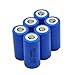 6 x 2000mah 3.7v Cr123a 16340 Li-ion Rechargeable Battery +Charger