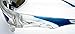 VertX Men's Polarized Sunglasses Sport Cycling Running Outdoor w/ free Microfiber Pouch – Clear Frosted & Blue Frame Blue Lens