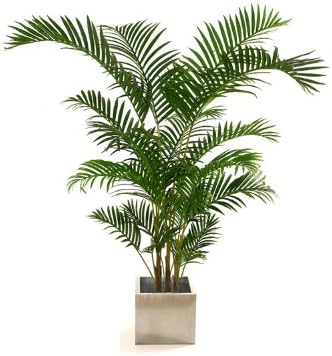 Closer2Nature Artificial 4ft 6" Areca Palm Tree - Artificial Silk Plant and Tree Range, Faux Flowers Decoration Plants for Indoors in Home, Kitchen, Lounge and Office - Planter Not Included