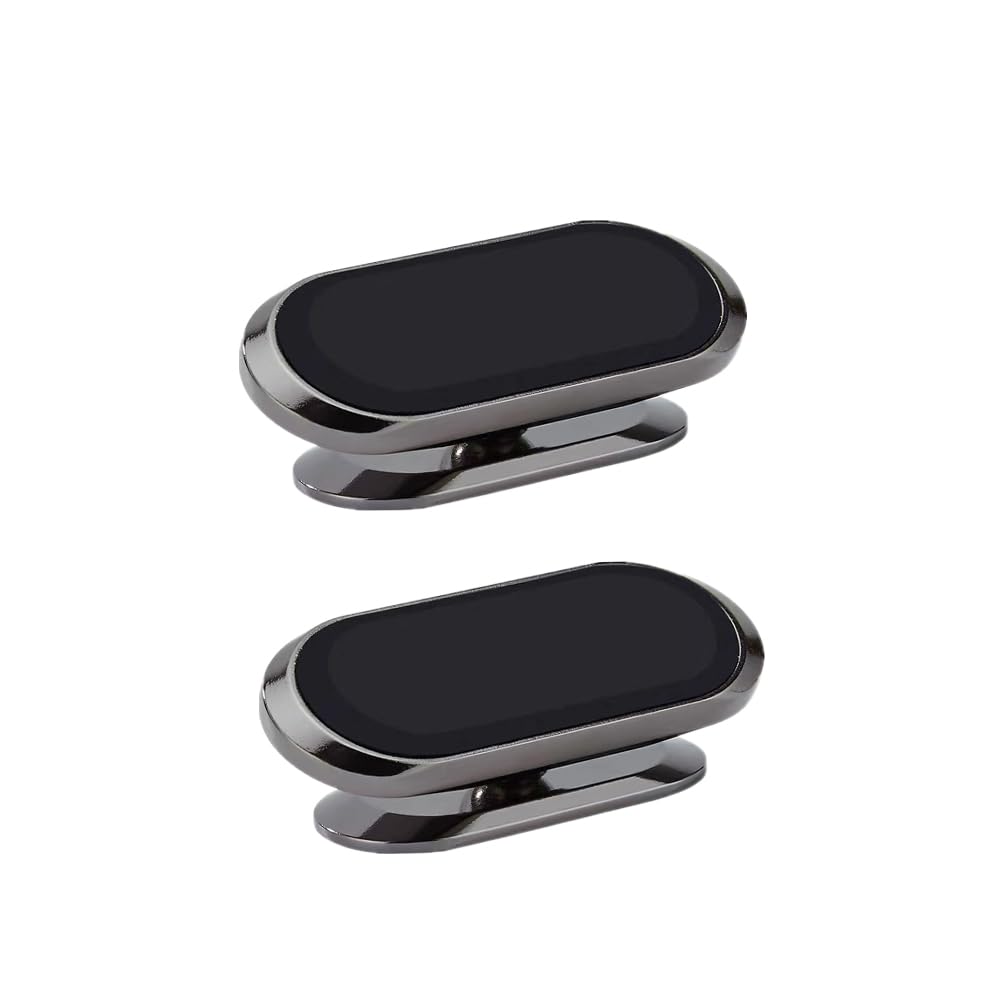 LDJYEONS Car Phone Holder 2pcs, Magnetic Car Phone Holder, 360° Rotation Capable, Suitable for General Smartphones