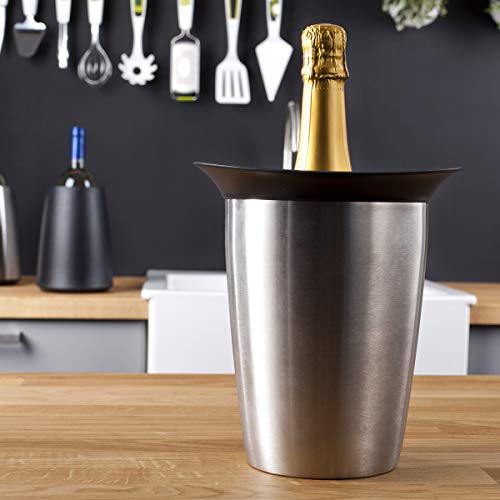Vacu Vin Rapid ice Champagne Cooler Elegant Stainless Steel