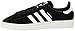 adidas Originals Men's Campus Sneakers, Black/White/Chalk White, (10.5 M US)