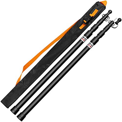 Top Hill Telescoping Tarp Poles, 4 Sections Adjustable to 8Ft Aluminum