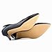 SAMSAY Women's Slender Kitten Mid Heels Pointed Toe Dress Pumps Office Bridal Wedding Party Court Shoes