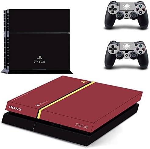 Qkonsole PS4 Skin Retro Burgundy Vinyl Skin Sticker Decal Sticker PlayStation 4 – Matte