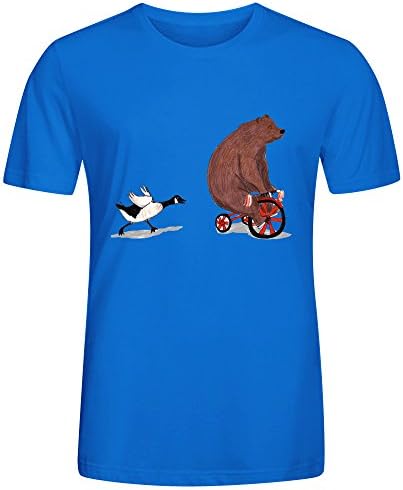 Bear And Goose Men Tees Blue