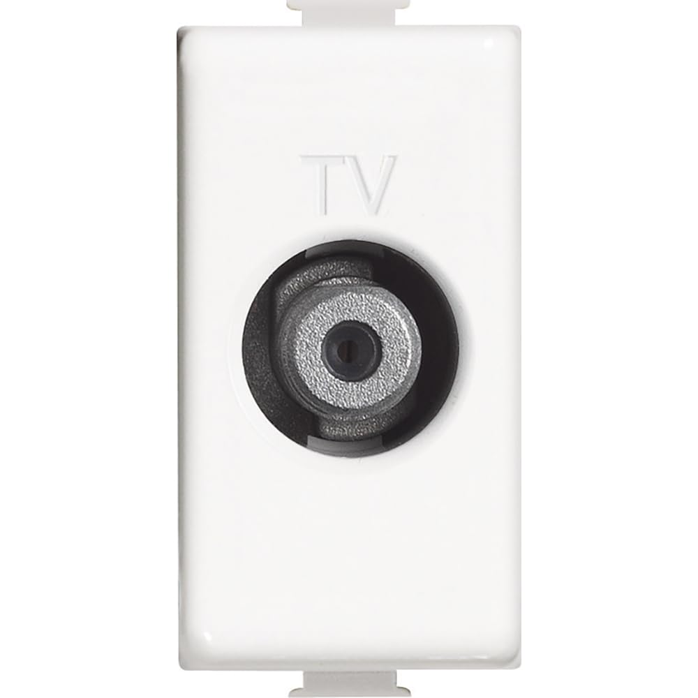 BTicino am5202 F Matix F Type Sat Coaxial Socket, White, 1 m
