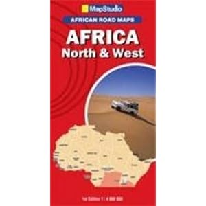 Road Map North & West Africa 1:4,000,000 MapStudio