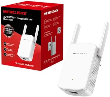 ME30 - Repetidor WiFi 5, AC1200, Doble Banda, Antenas externas