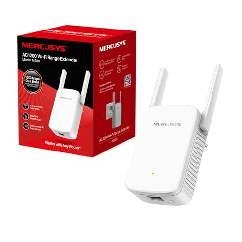 ME30 - Repetidor WiFi 5, AC1200, Doble Banda, Antenas externas