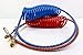 Power Products Coiled Air Sets Coiled Set Red & Blue. Working Length - 15 ft Pigtail Length - 40 in Valve Ends