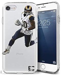 Image of Epic Cases iPhone6/6S iPhone 7/iPhone 8 Case Ultra Slim Crystal Clear Football Series Soft Transparent TPU Case Cover Apple (iPhone 6/6s) (iPhone 7) (iPhone 8) (Gurley Rams, iPhone 6/7/8)