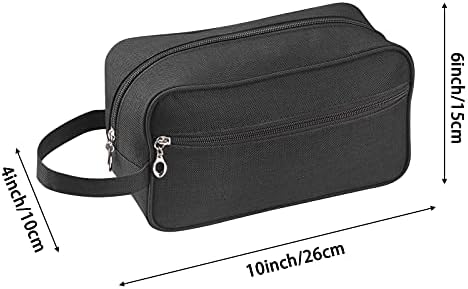 Heavy-duty Toiletry Bag 600D Nylon Travel Dopp Kit Bathroom Shaving Organizer for Men or Women Toiletries Traveling (Black) 3 Heavy-duty Toiletry Bag 600D Nylon Travel Dopp Kit Bathroom Shaving Organizer for Men or Women Toiletries Traveling (Black)