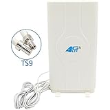 LTE/4G Antenna For Mimo Signal Booster Amplifier and Receiver with TS9 or SMA+CRC9 adapter connector (TS9)