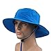 Connectyle Unisex Men's Outdoor Sun Hat Summer Wide Brim Bucket Hats Boonie Fishing Hunting Hiking Hat Blue