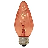 GE 25W Amber Flame Shaped Bulb