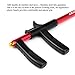 CRAZY SHARK Hook Remover Aluminum Fish Hook Remover Extractor 9.6in Red