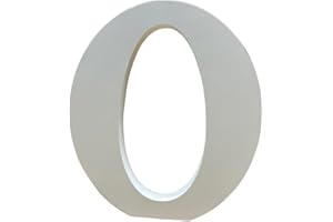 8inch/20cm Tall White Standing Wooden Letters, 0.8inch/2cm Thick Unfinished Wood Letters Wooden Alphabet Letters for DIY Craf