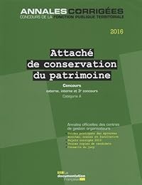 Attaché de conservation du patrimoine 2016