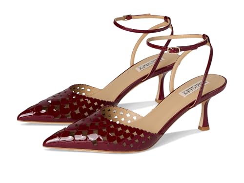 Badgley Mischka's Omelia Pump, Red Patent, 9.0