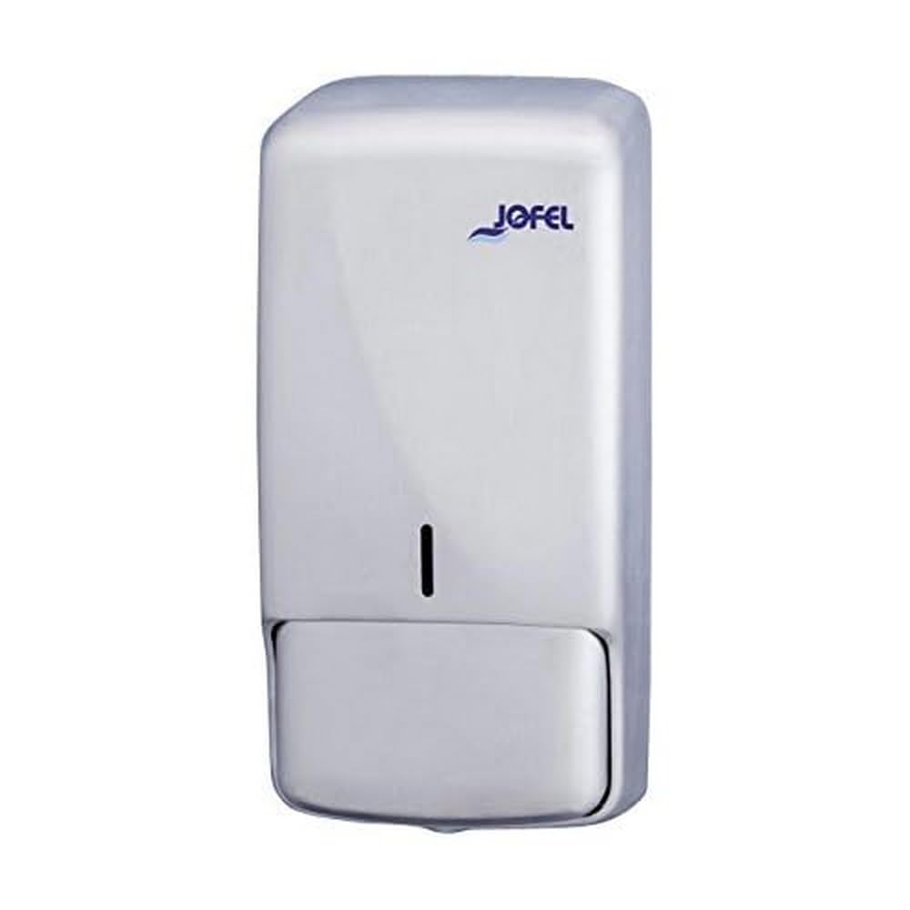 Jofel AC53050 Futura Soap Dispenser, Satin Stainless Steel Refillable 0.85 L
