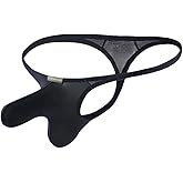 DKEGIFF Mens Sexy Underwear For Play Low Rise G String T-Back Thongs Bulge Pouch Micro Male Lingerie