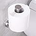 Vertical Toilet Paper Holder, Aomasi SUS304 Stainless Steel Toilet Tissue Roll Hanger with Round Plate, Bathroom TP Roll Organizer, Wall Mounted, Brushed Nickel