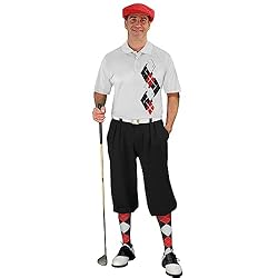 Argyle Paradise Outfit - Mens JJJJ: Black Red and